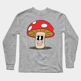 1930 style cartoon Mushroom Long Sleeve T-Shirt